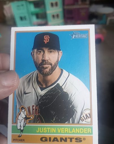 2025 Topps Heritage #317 Justin Verlander — front