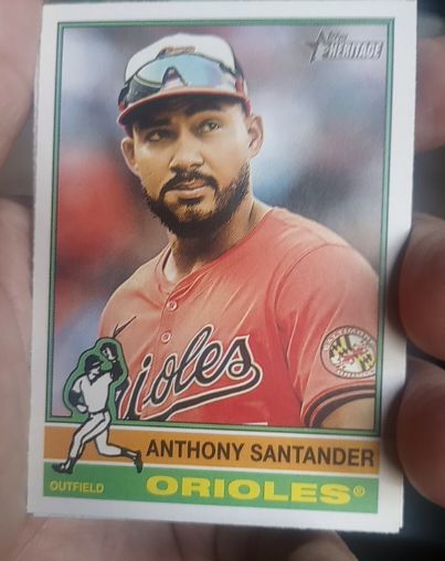 2025 Topps Heritage #321 Anthony Santander — front