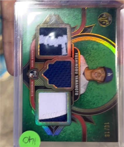 2024 Topps Triple Threads Rookie Team Relics Jordan Yamamoto — front