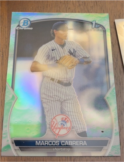 2023 Bowman Chrome #BCP-46 Marcos Cabrera — front