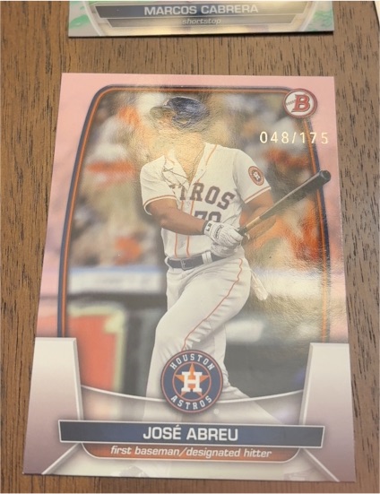 2023 Bowman #67 José Abreu Houston Astros — front
