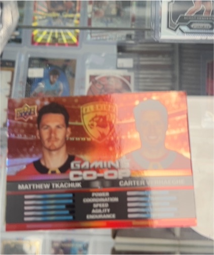 2024-25 Upper Deck Series 1 Gaming Co-Op #CGO-17 Matthew Tkachuk / Carter Verhaeghe — front