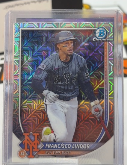 2025 Bowman Chrome #86 Francisco Lindor — front