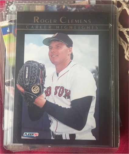 1992 Fleer #14 Roger Clemens Boston Red Sox — front