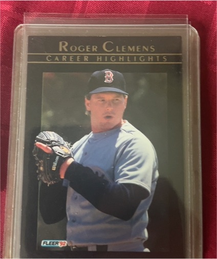 1992 Fleer #13 Roger Clemens Career Highlights — front