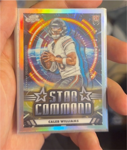 2024 Topps Chrome Cosmic #SC-5 Caleb Williams Star Command Rookie — front