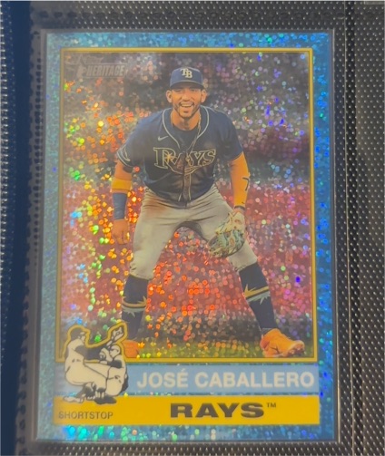 2025 Topps Heritage Chrome #85 José Caballero — front