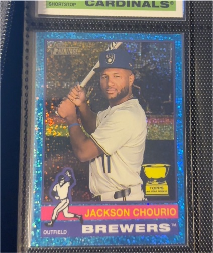 2025 Topps Heritage #106 Jackson Chourio — front