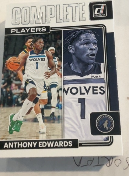 2022-23 Panini Donruss #7 Anthony Edwards Complete Players — front