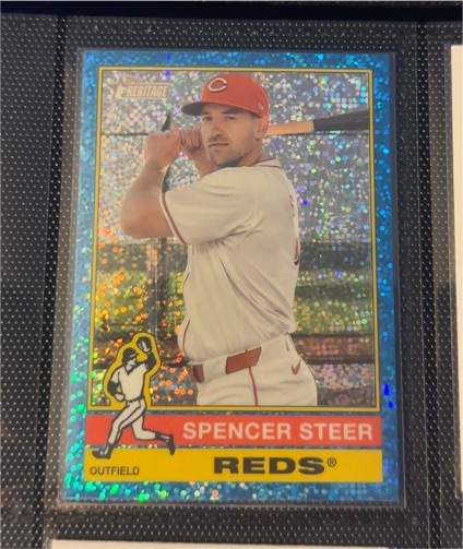 2025 Topps Heritage Chrome #155 Spencer Steer — front