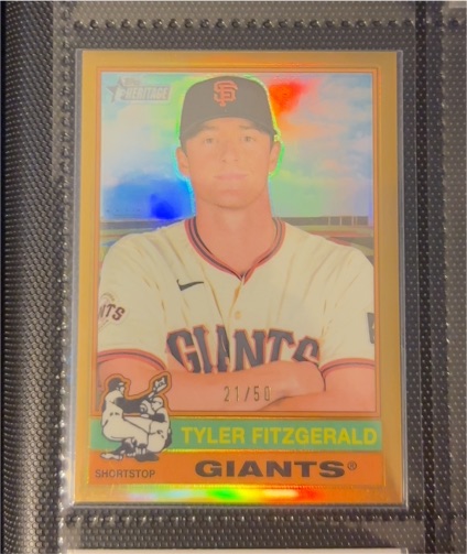 2025 Topps Heritage Chrome #238 Tyler Fitzgerald — front