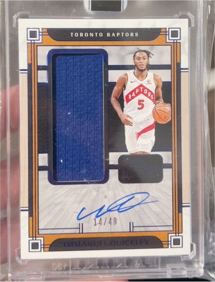 2023-24 Panini One and One #14 Immanuel Quickley — front