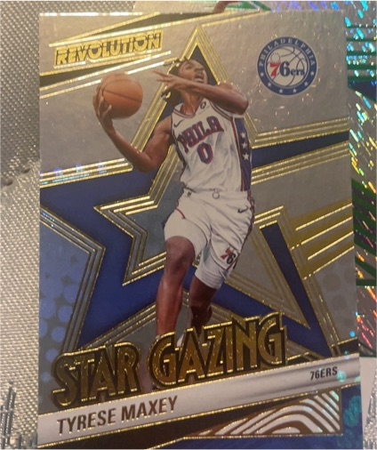 2024-25 Panini Revolution #1 Tyrese Maxey Star Gazing — front