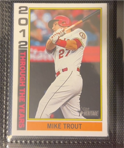 2025 Topps Heritage Through the Years #TTY-20 Mike Trout — front