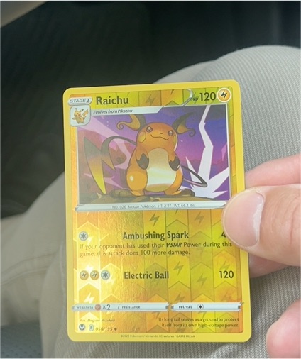 2022 Pokémon Silver Tempest #050 Raichu — front