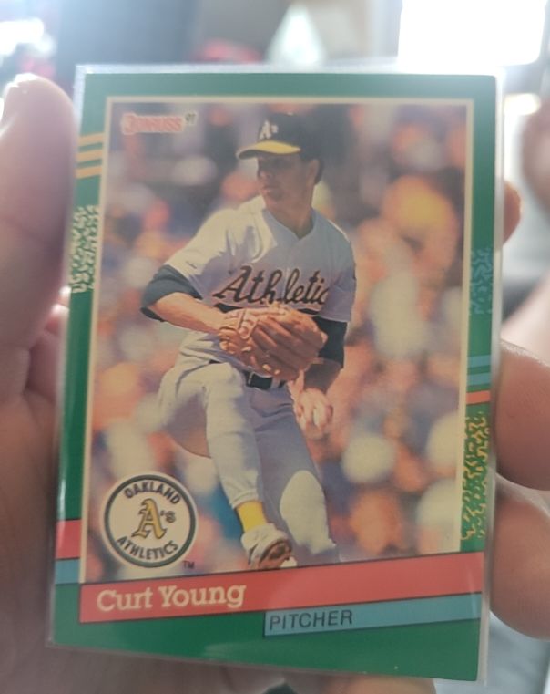 1991 Donruss #723 Curt Young — front