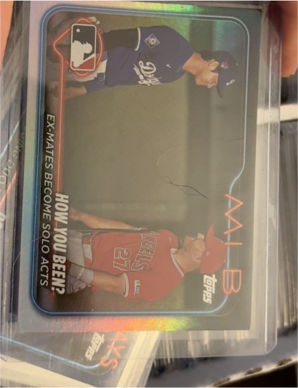 2024 Topps Update #US76 How You Been? Shohei Ohtani Mike Trout — front