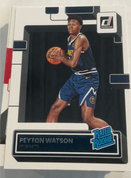 2022-23 Donruss #230 Peyton Watson — front