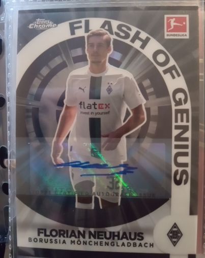2022-23 Topps Chrome Bundesliga #FG-FN Florian Neuhaus Flash of Genius — front