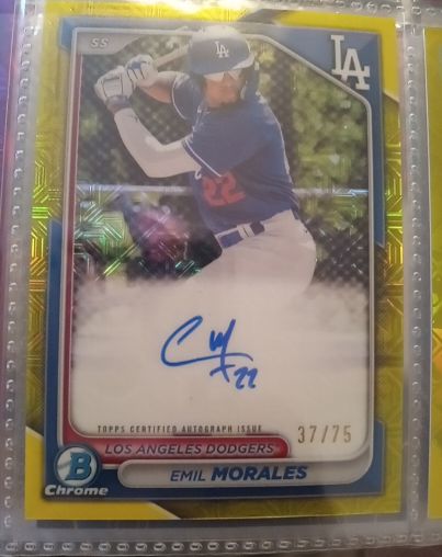 2024 Bowman Chrome #SS Emil Morales — front