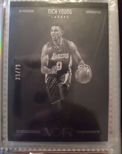 2016-17 Panini Noir Black & White /79 Nick Young — front