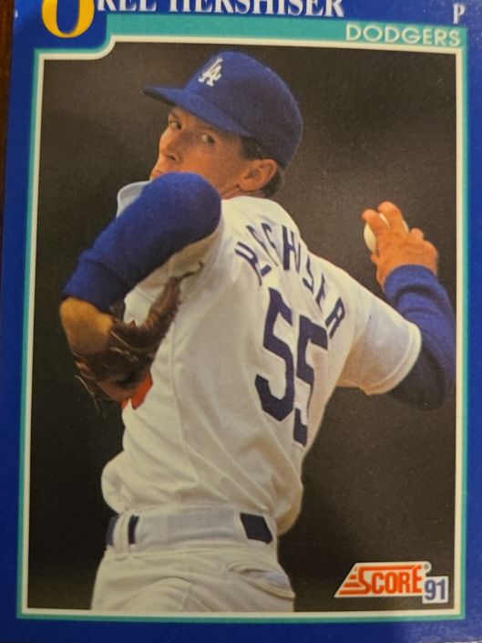 1991 Score #550 Orel Hershiser — front