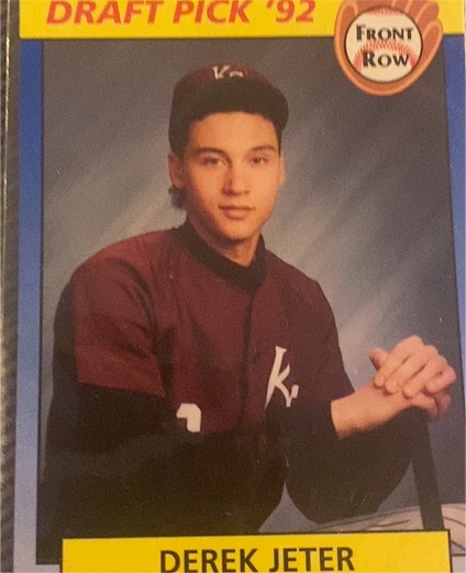 1992 Front Row Draft Picks #55 Derek Jeter — front