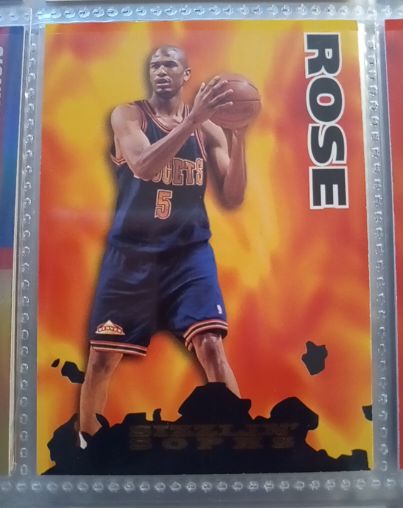 1995-96 Hoops Sizzlin' Sophs #206 Jalen Rose — front