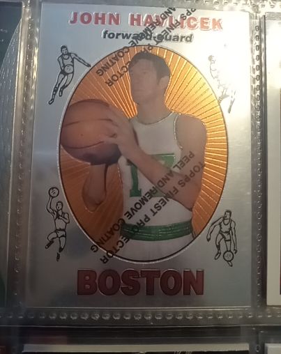 1996-97 Topps Finest Reprints #20 John Havlicek — front