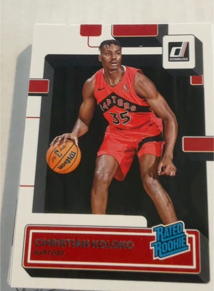 2022-23 Panini Donruss #233 Christian Koloko Rated Rookie — front