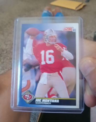 1991 Score #1 Joe Montana — front