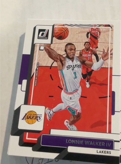 2022-23 Panini Donruss #195 Lonnie Walker IV Los Angeles Lakers — front