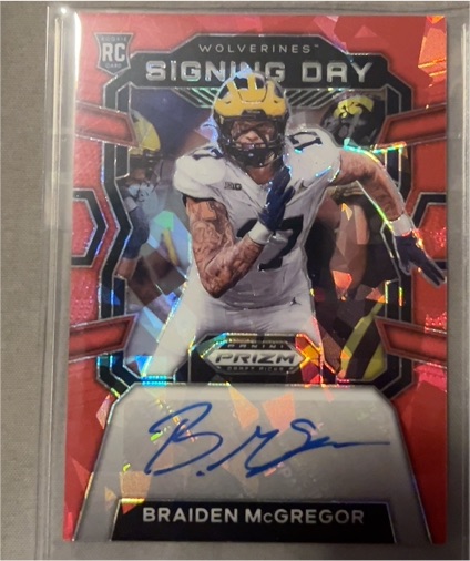 2024 Panini Prizm Draft Picks Signing Day #SD-BMR Braiden McGregor — front