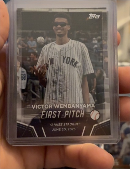 2024 Topps Series 2 #FP-1 Victor Wembanyama First Pitch — front