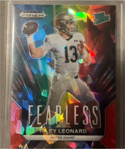 2024 Panini Prizm Draft Picks Fearless #F-RL Riley Leonard — front