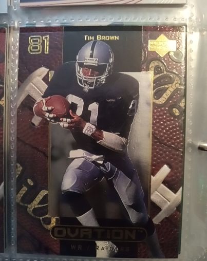 1999 Upper Deck Ovation #42 Tim Brown — front