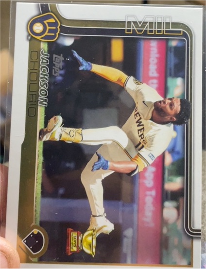 2025 Topps #376 Jackson Chourio — front