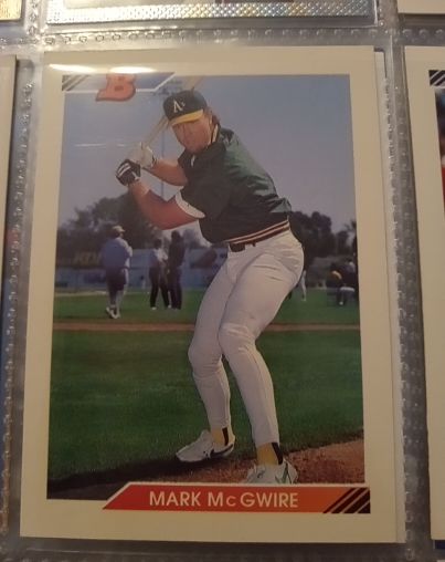 1992 Bowman #384 Mark McGwire — front