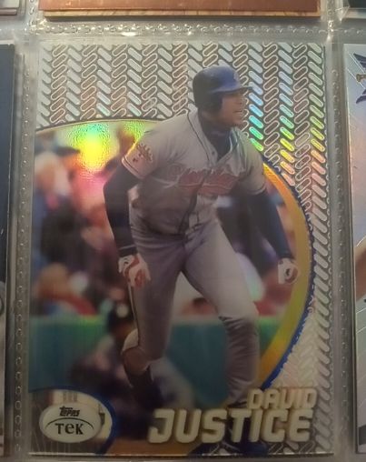 1998 Topps Tek #15 David Justice — front
