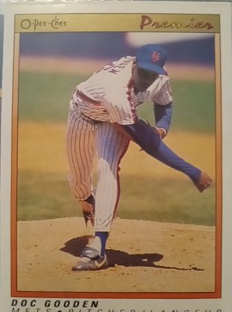 1991 O-Pee-Chee Premier #55 Doc Gooden — front
