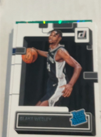 2022-23 Panini Donruss #225 Blake Wesley Rated Rookie — front