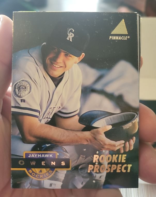 1994 Pinnacle #418 Jayhawk Owens — front