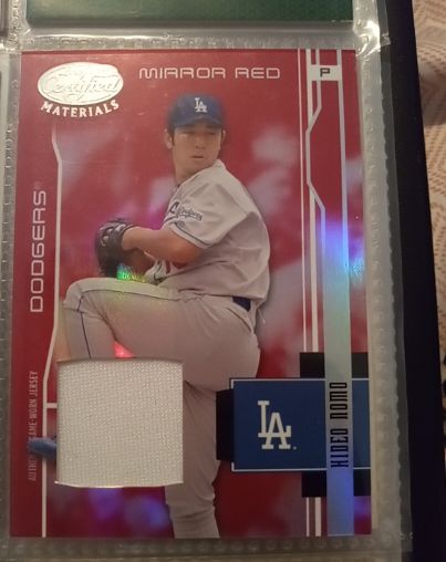 2003 Leaf Certified Materials Mirror Red #86 Hideo Nomo — front