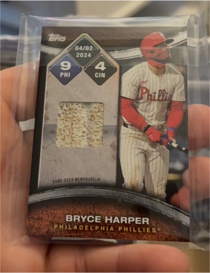 2025 Topps Series 2 #RTB-BHAR Bryce Harper Rounding the Bases Relic — front