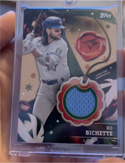 2024 Topps Holiday Relics #RC-BB Bo Bichette — front