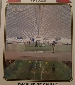 2023 Topps Heritage News Flashbacks #NF-5 Charles de Gaulle Airport — front