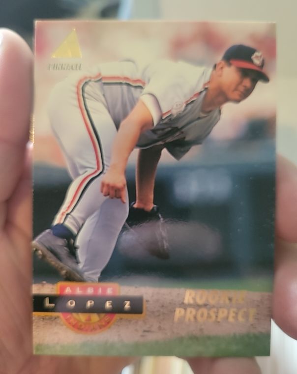 1994 Pinnacle #426 Albie Lopez — front