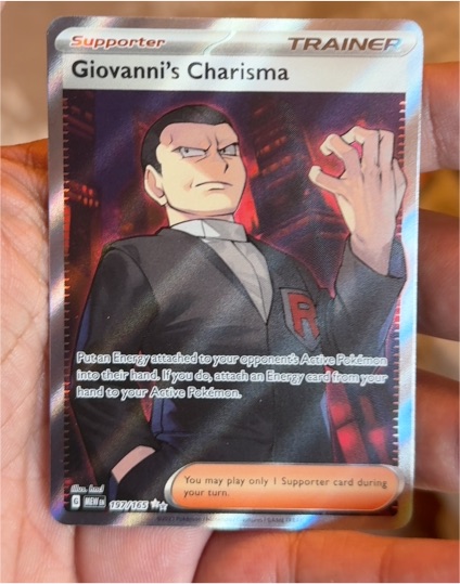 2023 Pokémon Scarlet & Violet 151 #197 Giovanni's Charisma — front
