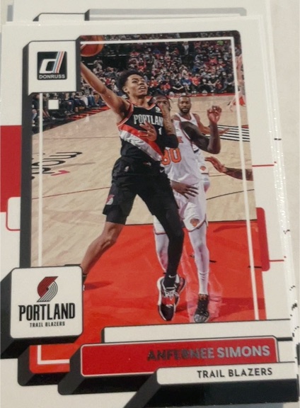 2022-23 Donruss #107 Anfernee Simons — front