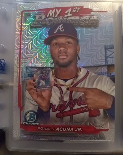 2024 Bowman Chrome My 1st Bowman #M1B-8 Ronald Acuna Jr. — front